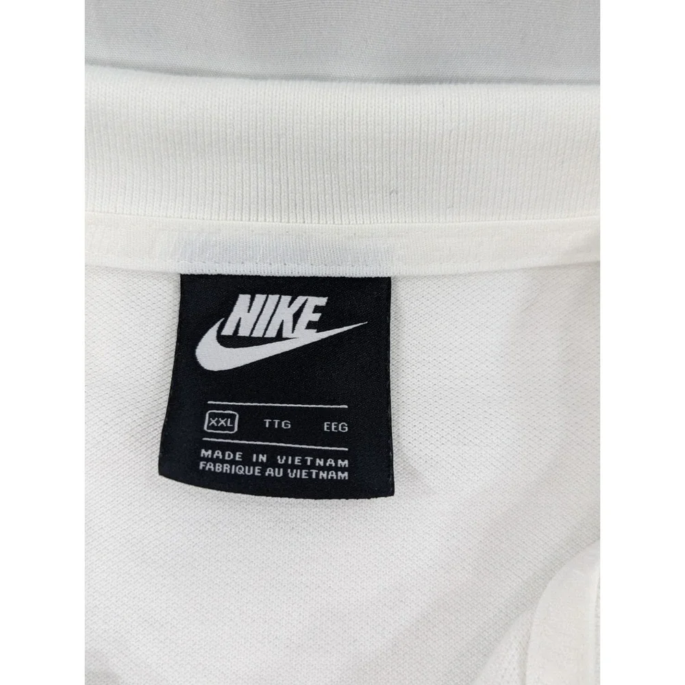 Vintage Nike Heavy Knit Cotton Polo Liverpool‎ Football Club Men's XXL White